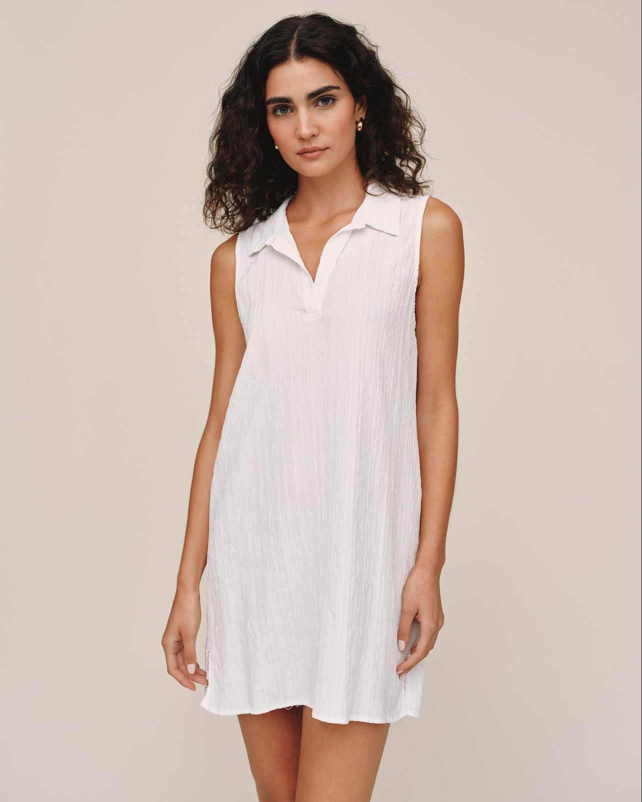 Bella Dahl Sleeveless Pullover Mini Dress - White