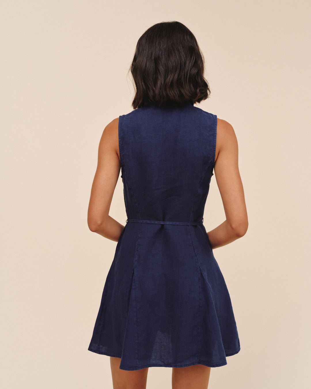 Bella Dahl Sleeveless Seamed Shirt Dress - Nautical Night