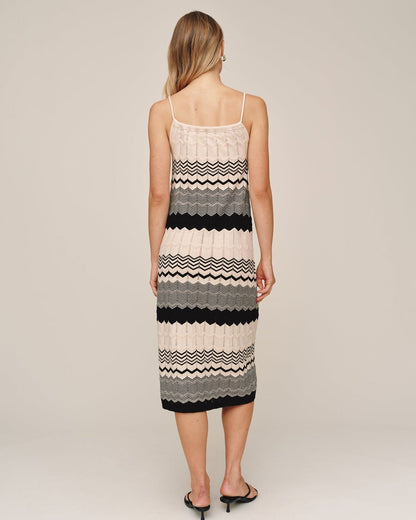 Bella Dahl Midi Knit Dress - Summer Chevron