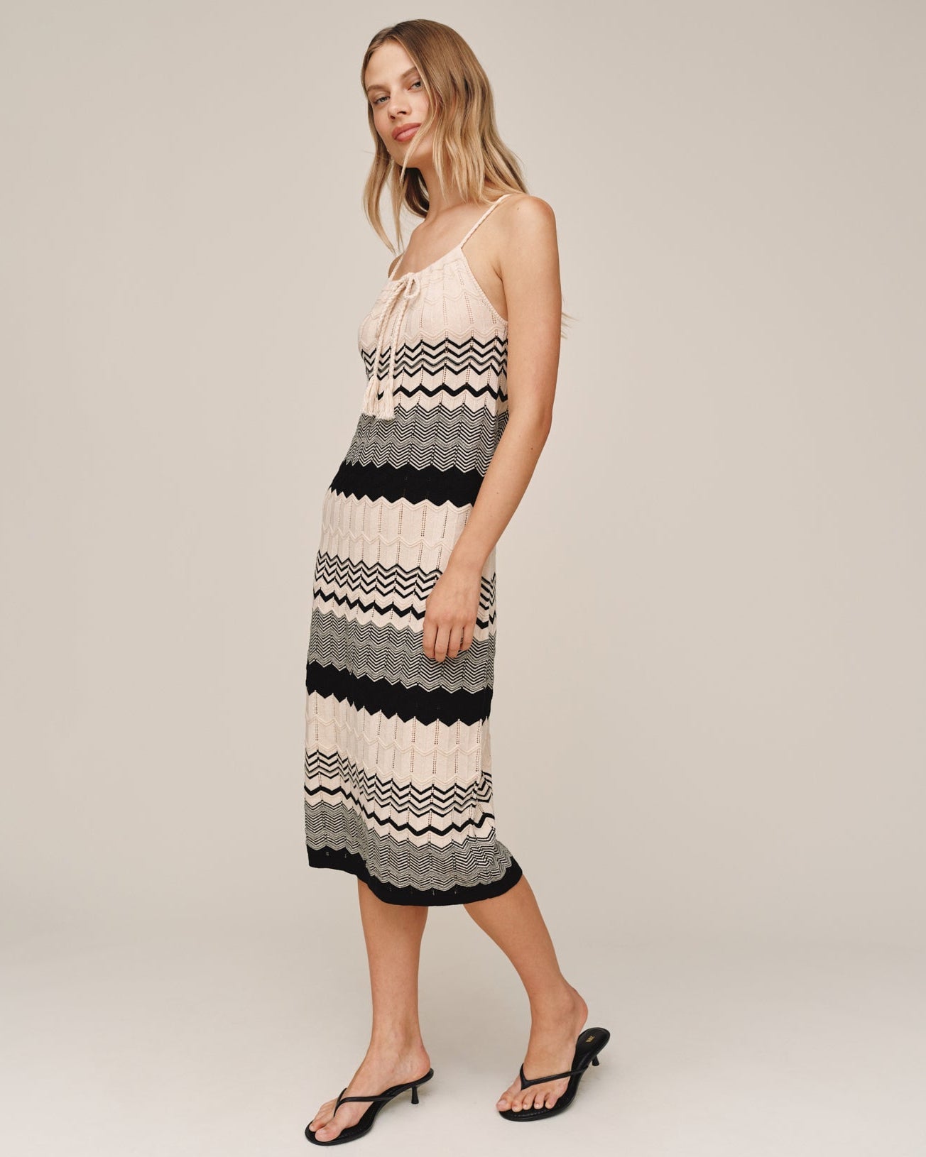 Bella Dahl Midi Knit Dress - Summer Chevron
