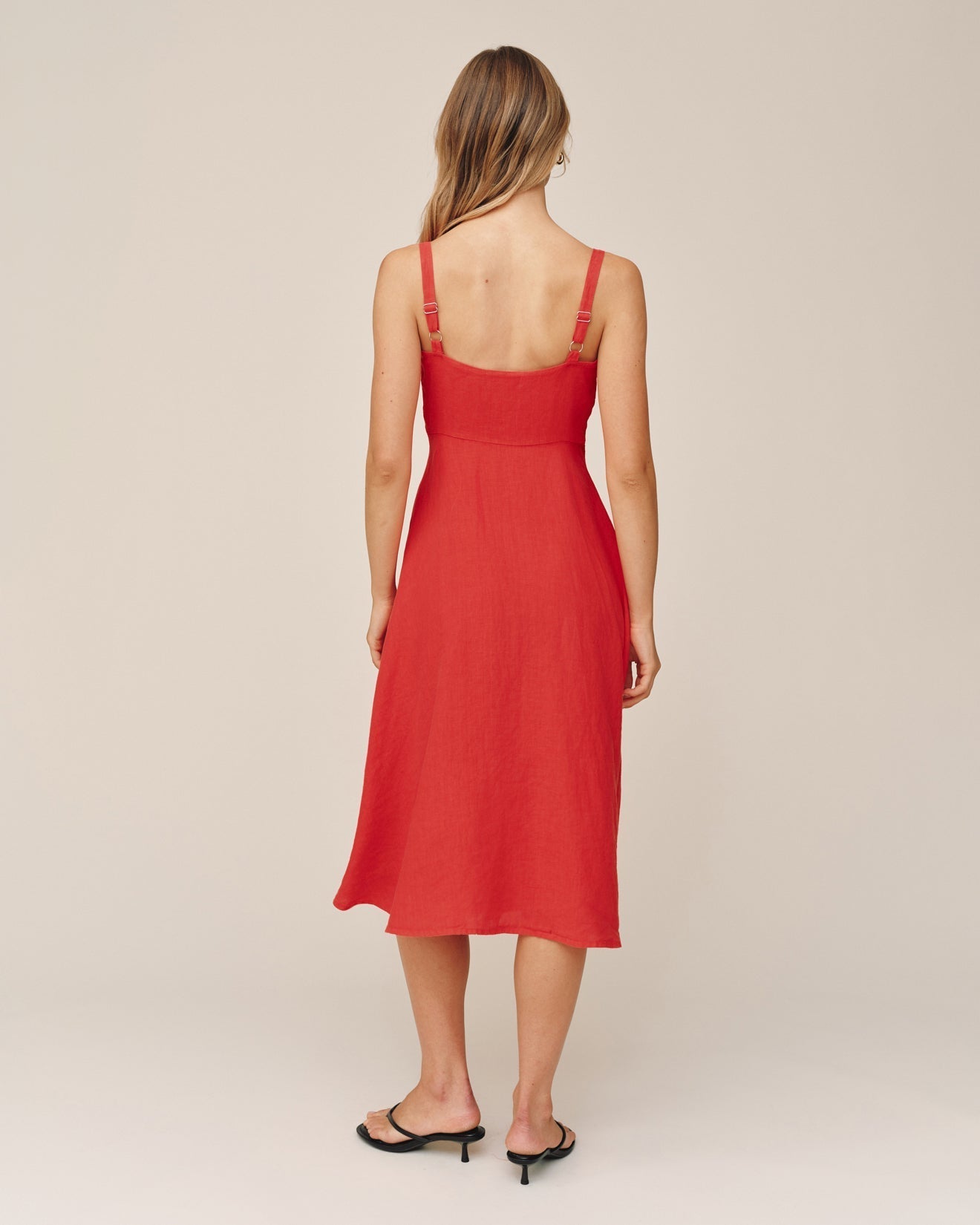 Bella Dahl Apron Midi Dress - Scarlet Sand