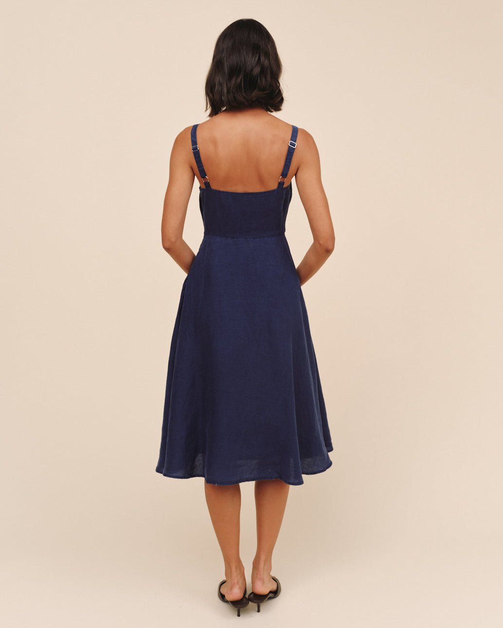 Bella Dahl Apron Midi Dress - Nautical Night