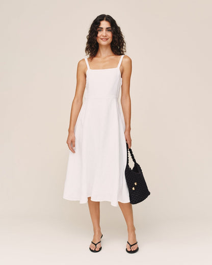Bella Dahl Apron Midi Dress - White