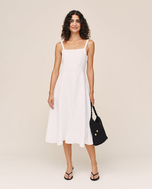 Bella Dahl Apron Midi Dress - White