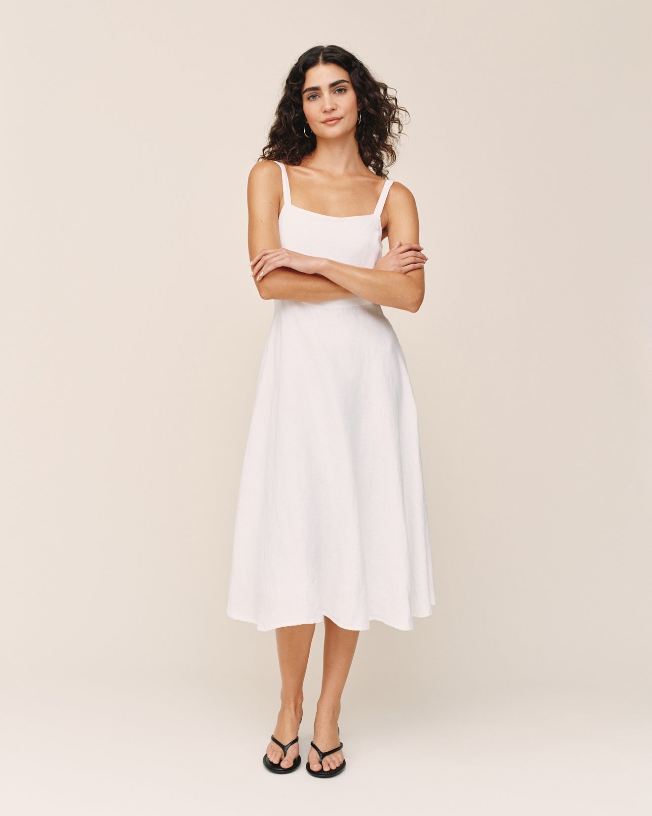 Bella Dahl Apron Midi Dress - White