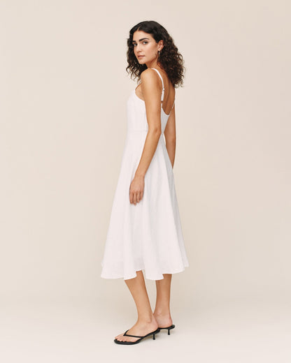 Bella Dahl Apron Midi Dress - White