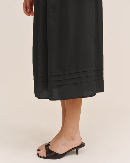 Bella Dahl Halter Neck Mixed Dress - Black
