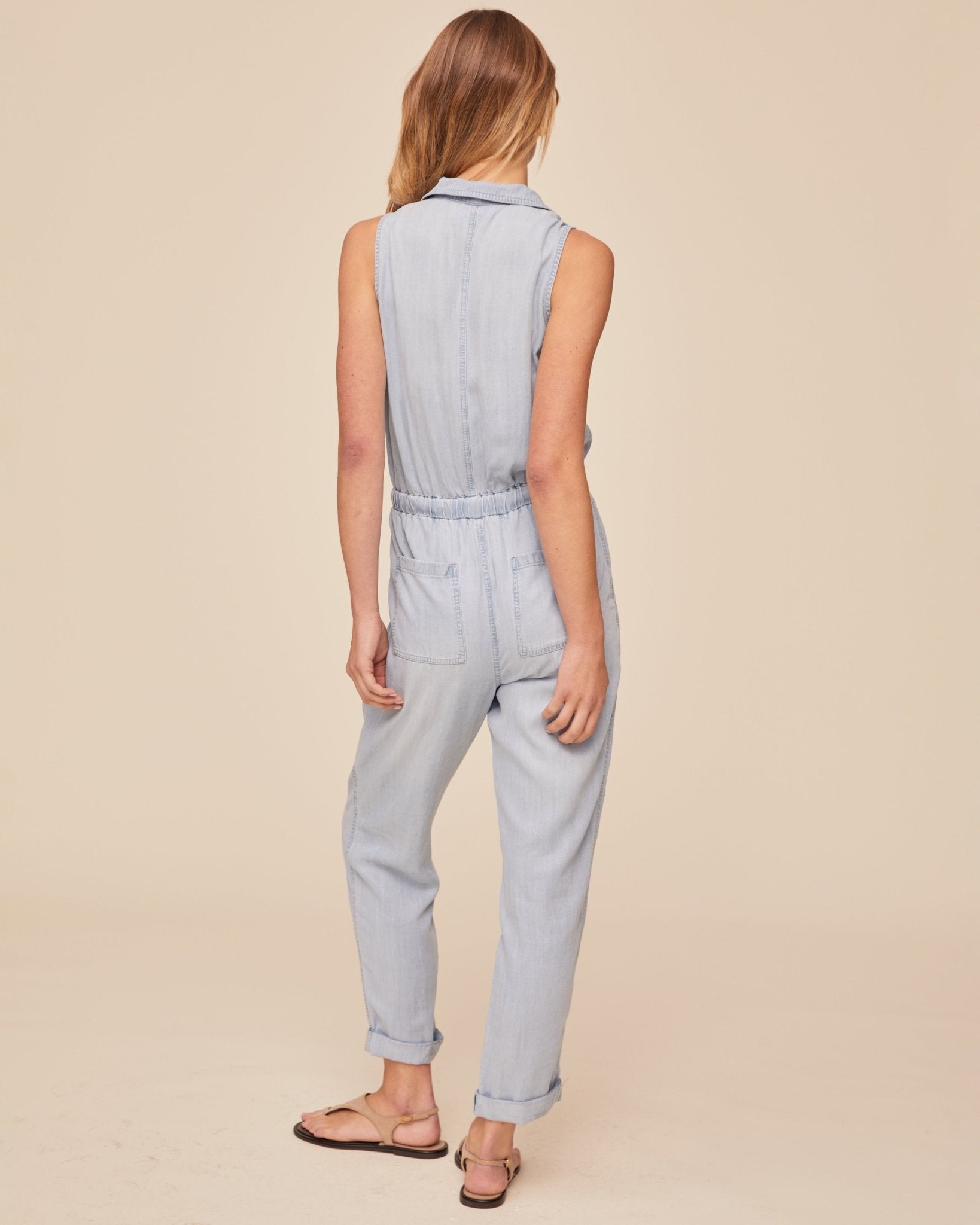 Bella Dahl Pocket Jumpsuit - Light Sunspray Wash