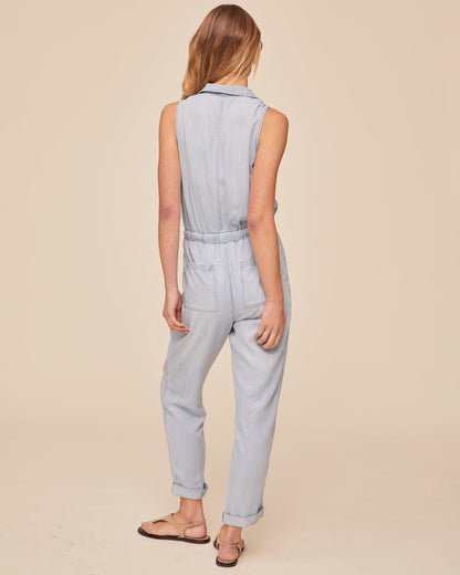 Bella Dahl Pocket Jumpsuit - Light Sunspray Wash
