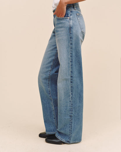 Bella Dahl LK Blue Kinney Low-Rise Baggy - Sunfade