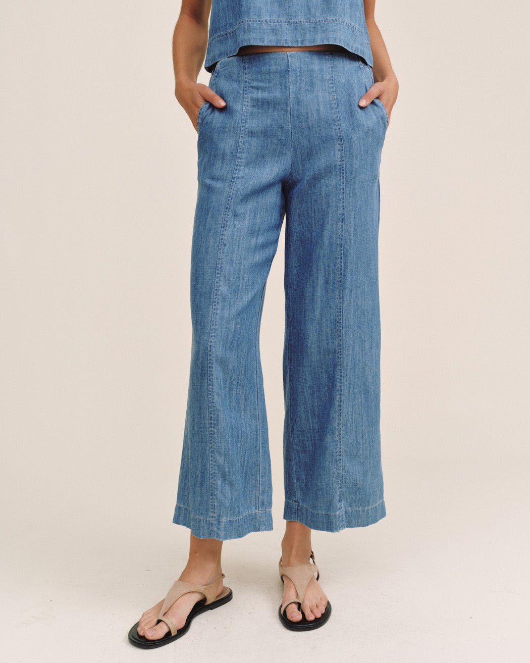 Bella Dahl Clean Waist Denim Pant - Island Blue Wash