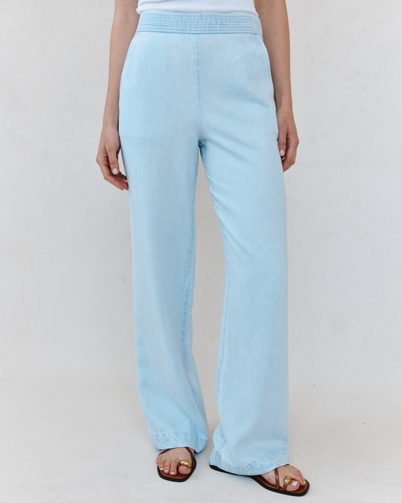 Bella Dahl Multi Stitch Catalina Pant - Coastal Fade Wash