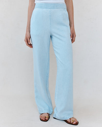Bella Dahl Multi Stitch Catalina Pant - Coastal Fade Wash