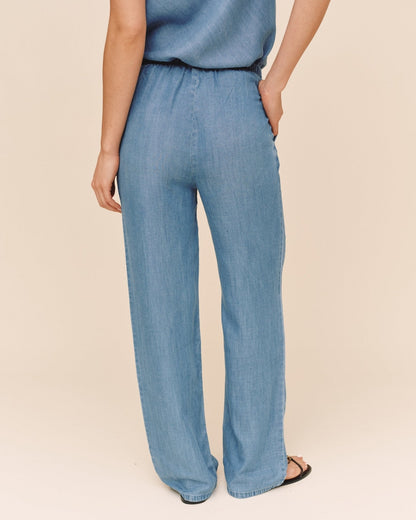 Bella Dahl Wide Leg Drawstring - Indigo Harbor Wash