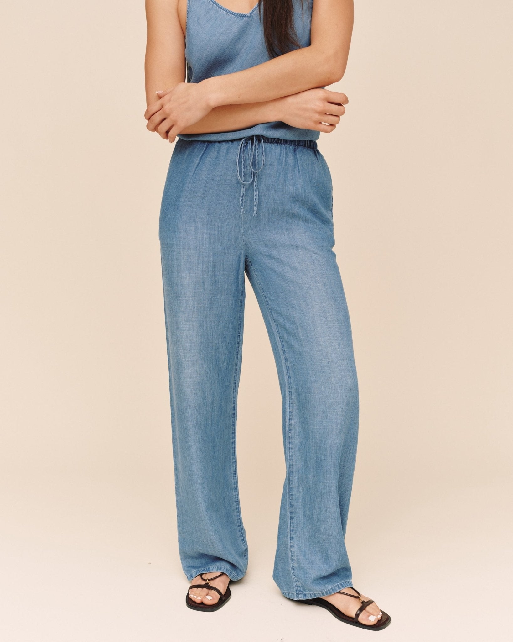 Bella Dahl Wide Leg Drawstring - Indigo Harbor Wash