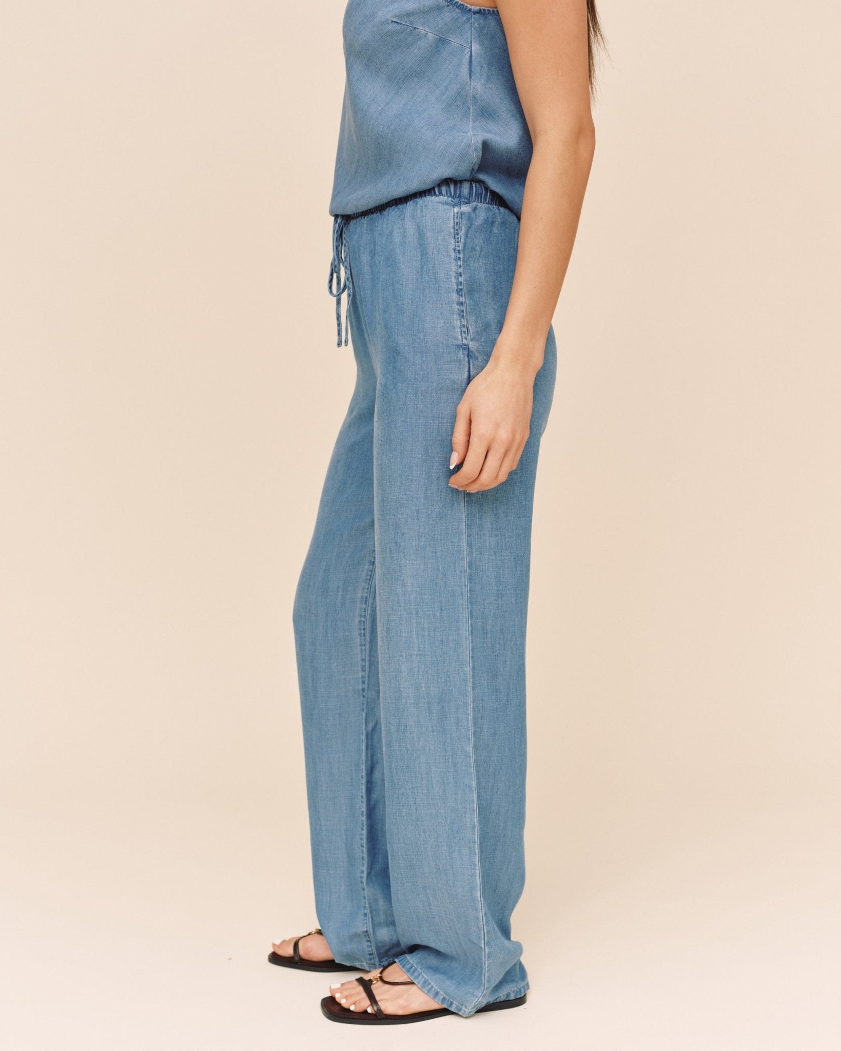 Bella Dahl Wide Leg Drawstring - Indigo Harbor Wash