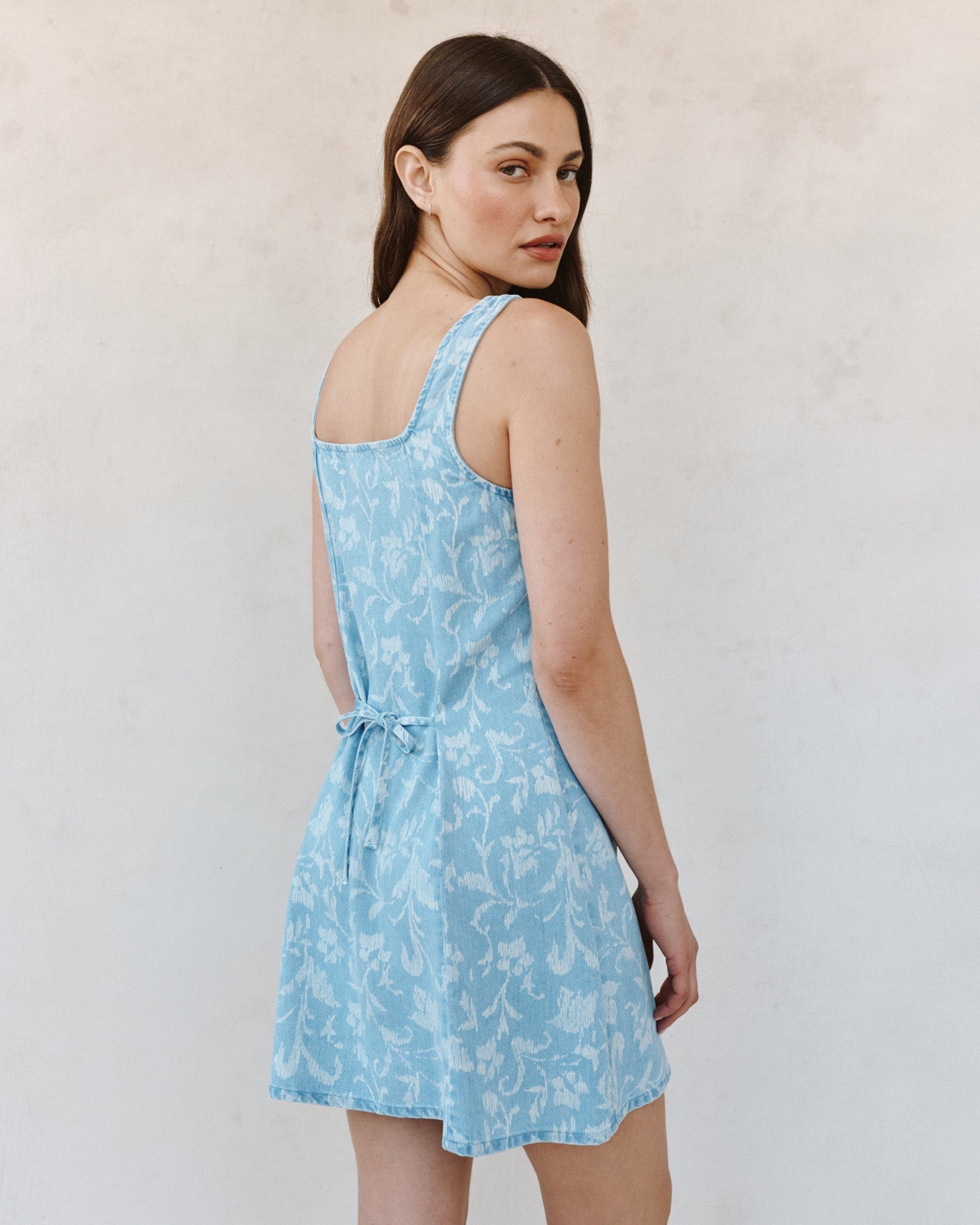 Bella Dahl Sleeveless Button Front Fitted Dress - Vintage Fleur Denim