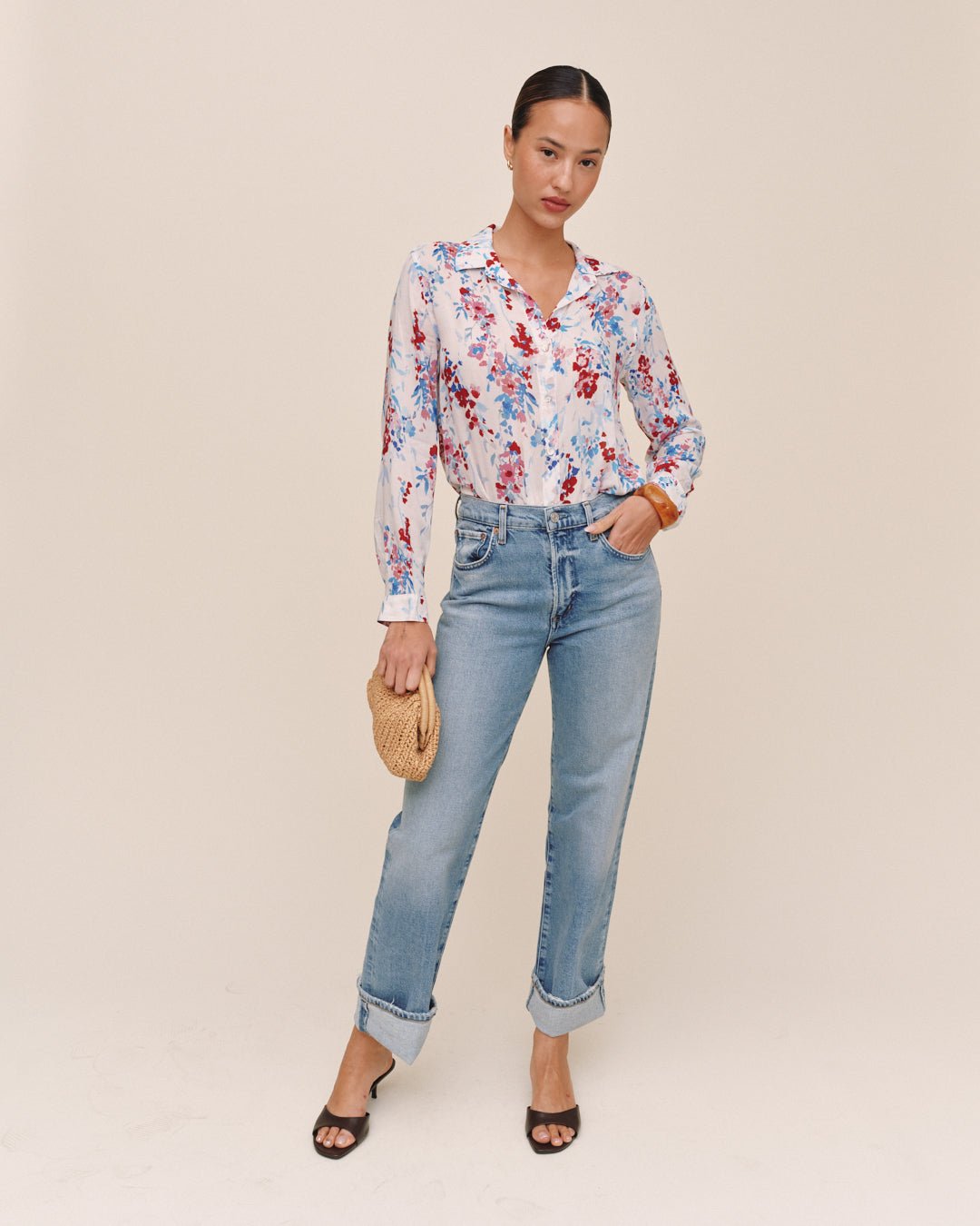 Bella Dahl Classic Button Down - Nautical Bloom Print