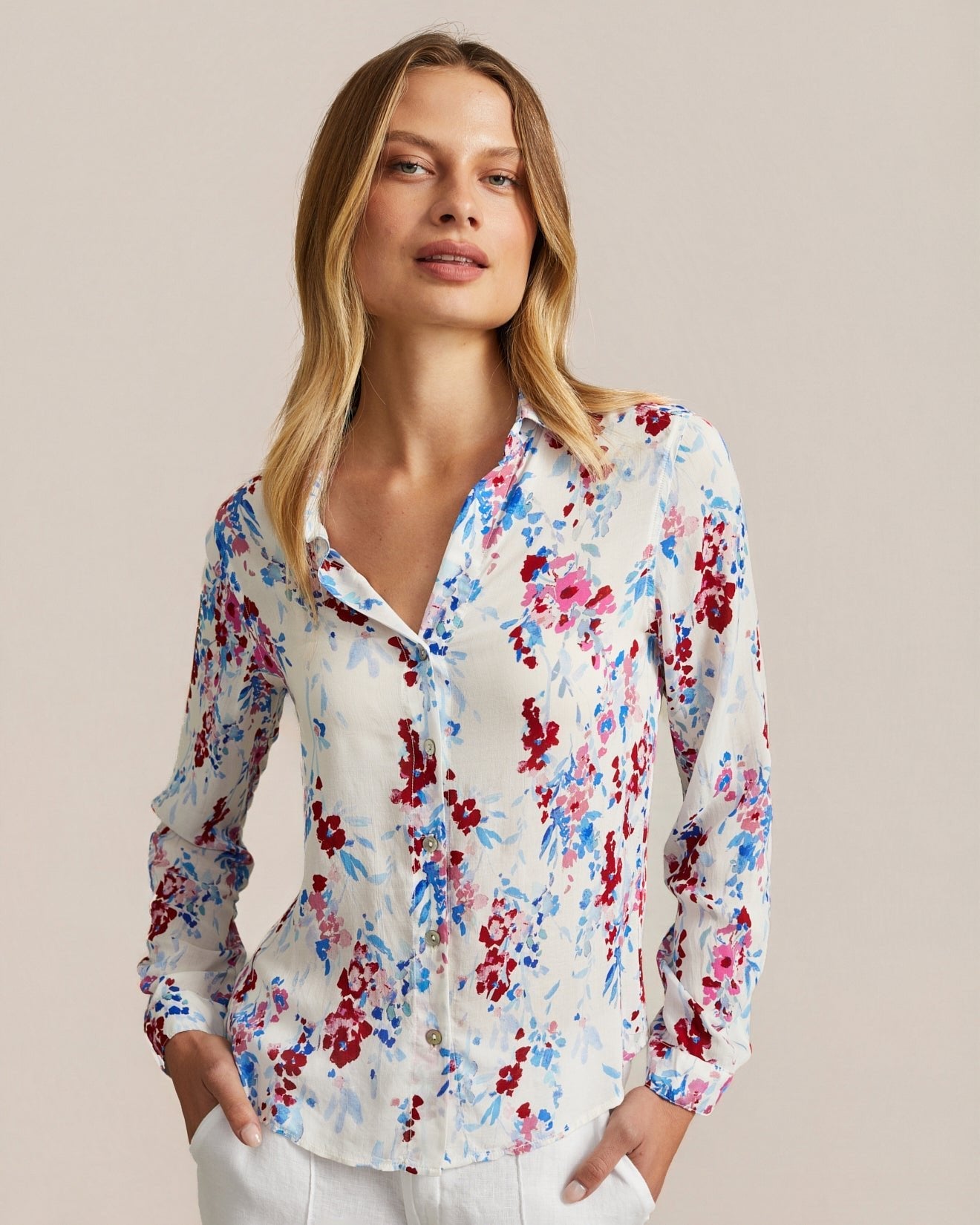 Bella Dahl Classic Button Down - Nautical Bloom Print