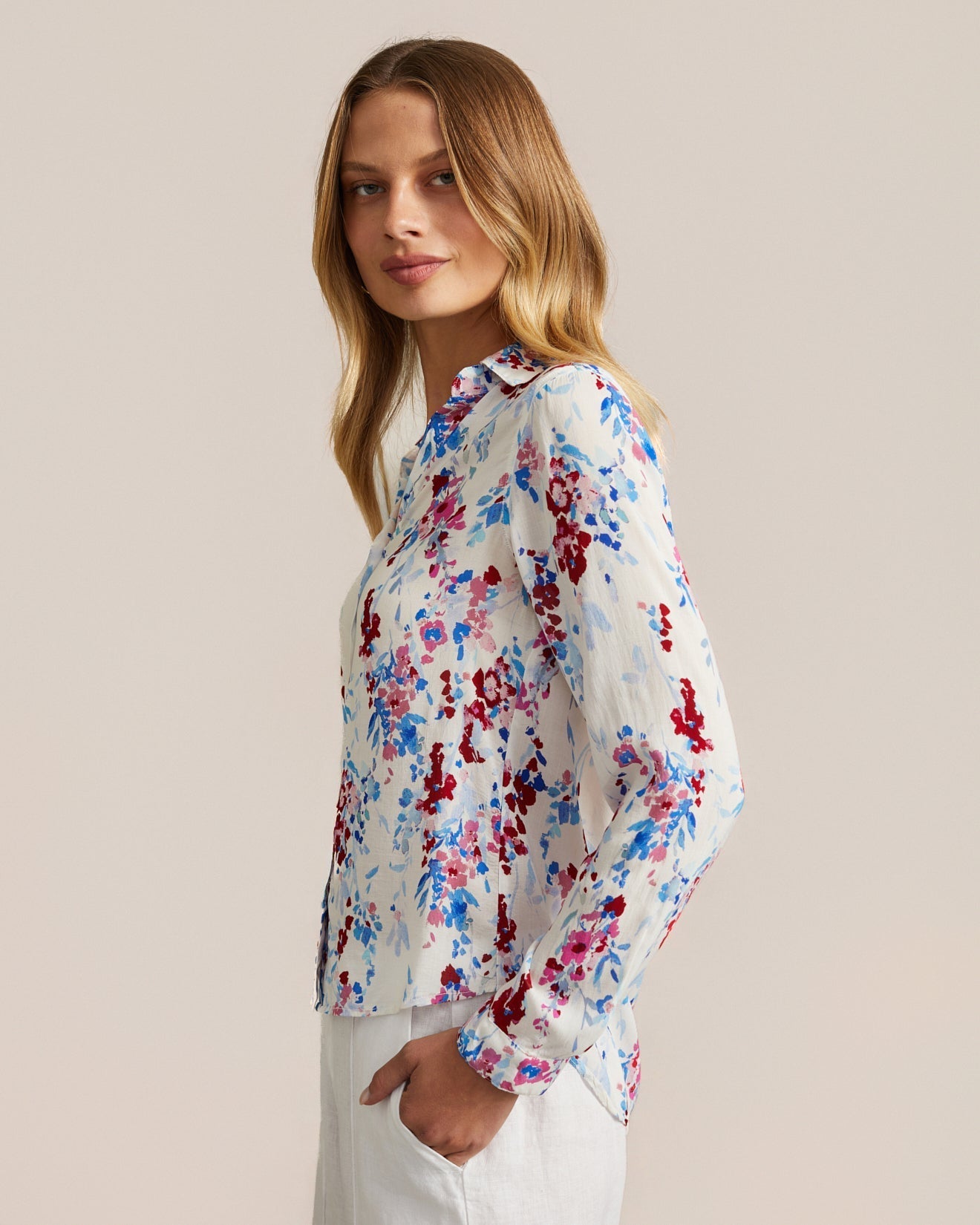 Bella Dahl Classic Button Down - Nautical Bloom Print