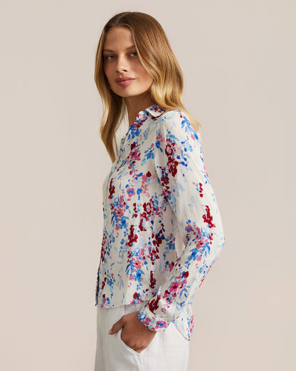 Bella Dahl Classic Button Down - Nautical Bloom Print