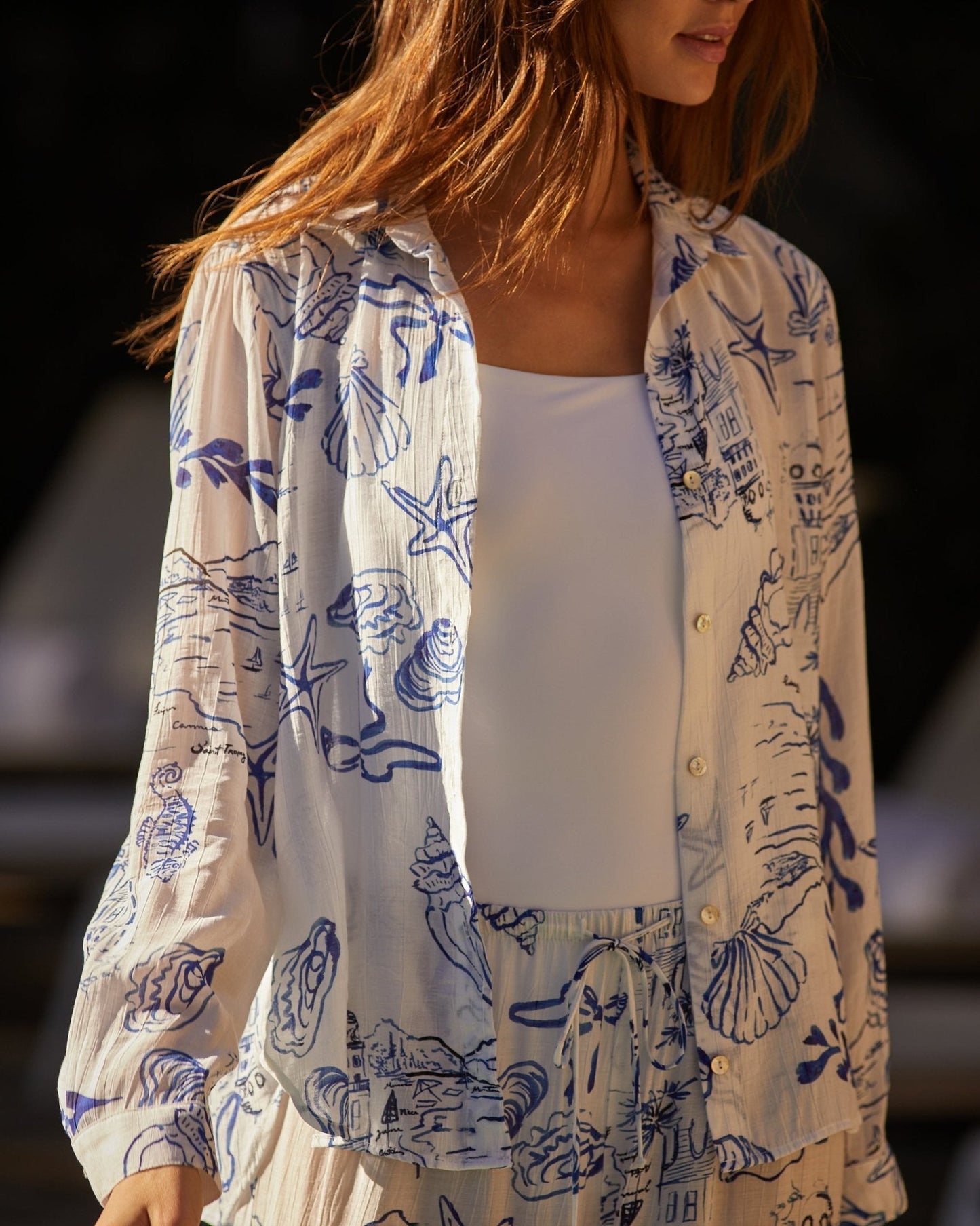 Bella Dahl Classic Button Down - Riviera Print