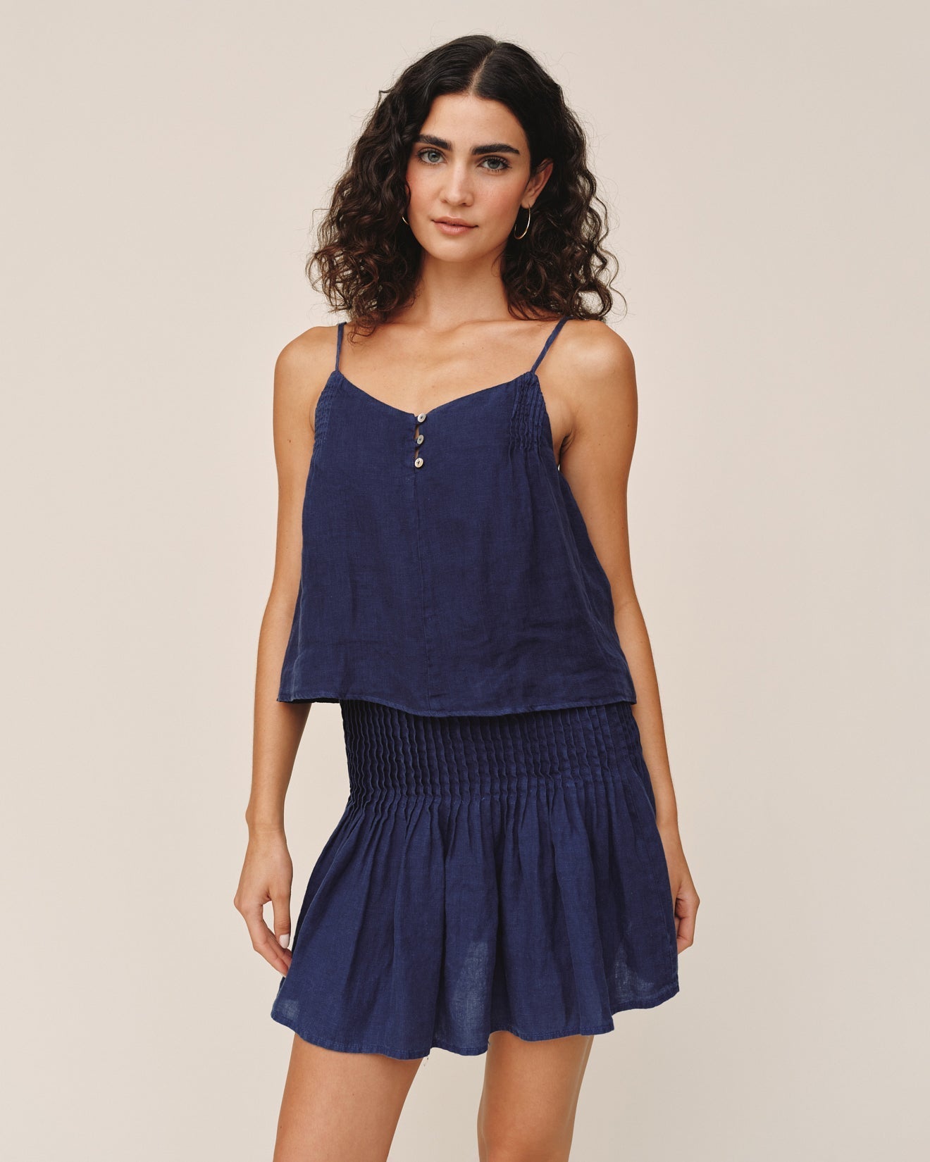Bella Dahl Pintuck Camisole - Nautical Night