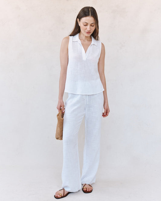 Bella Dahl Sleeveless Pullover - White