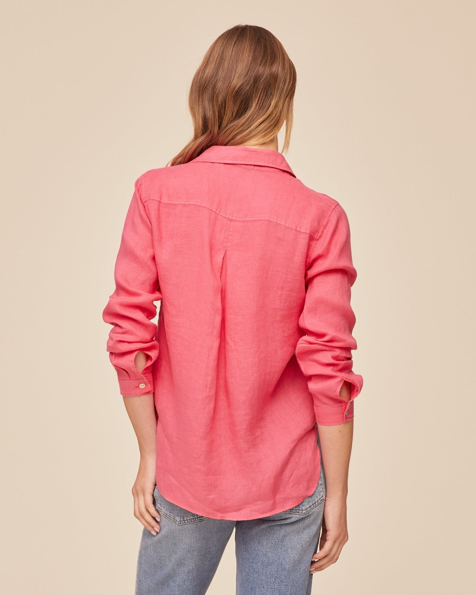 Bella Dahl Pocket Button Down - Spiced Hibiscus