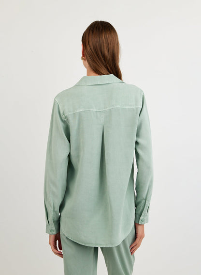 Bella Dahl Classic Button Down - Oasis Green