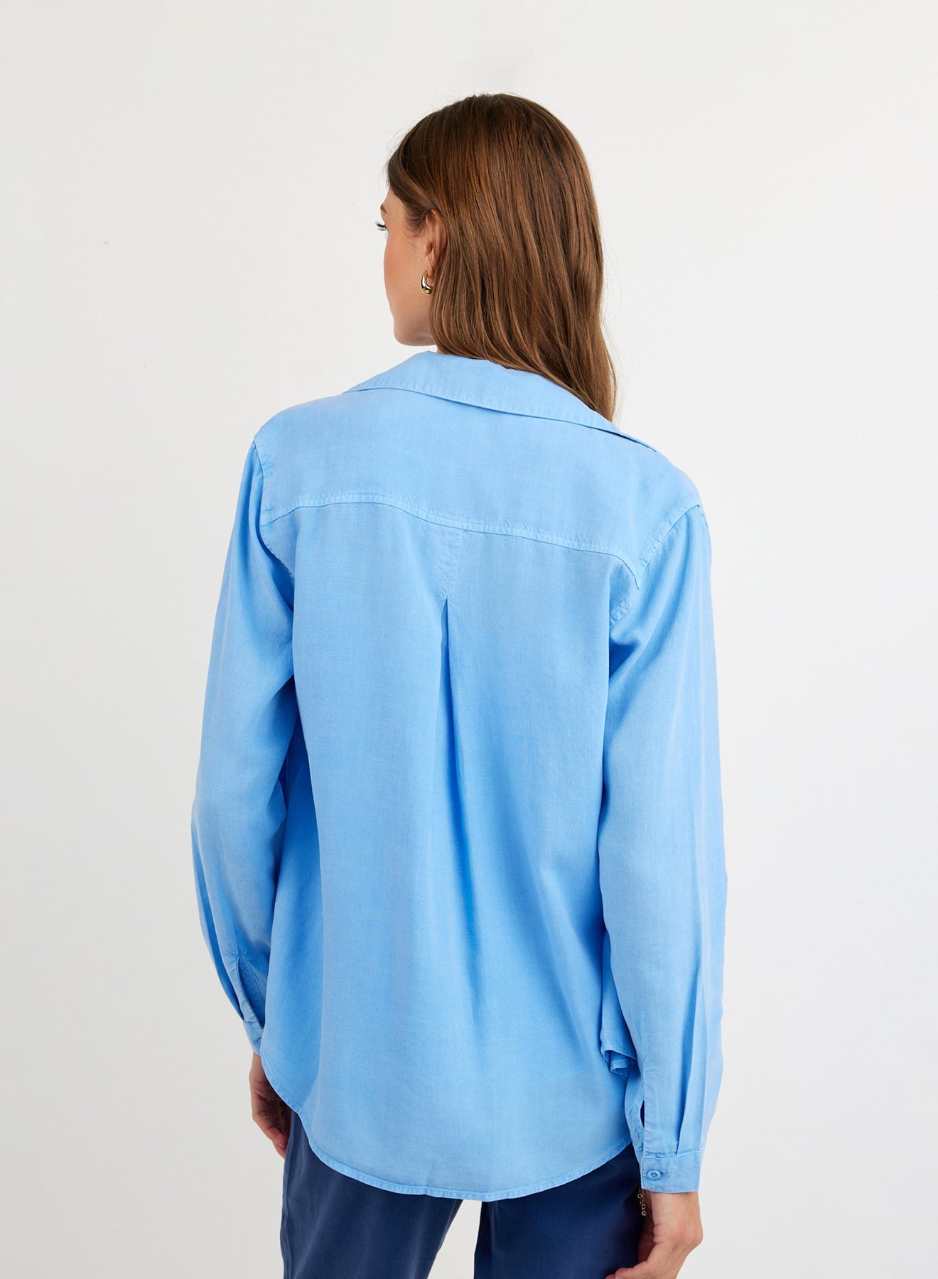 Bella Dahl Classic Button Down - Tidal Blue