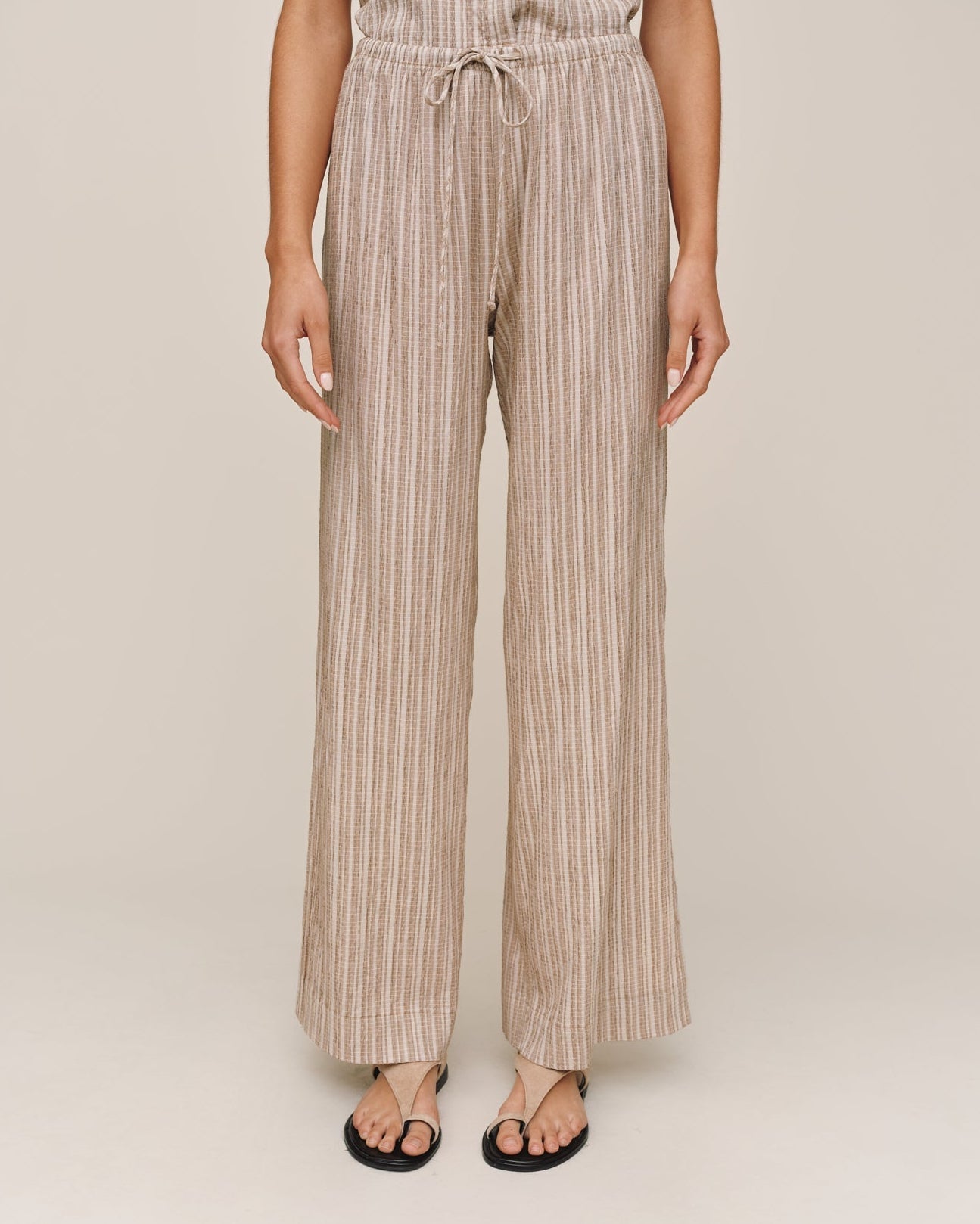 Bella Dahl Side Slit Beach Pant - Driftwood