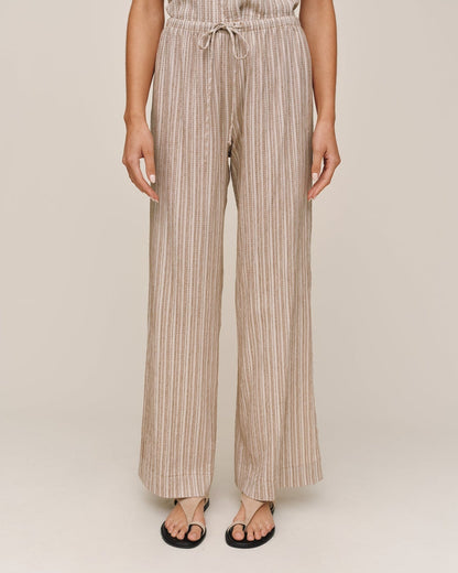 Bella Dahl Side Slit Beach Pant - Driftwood