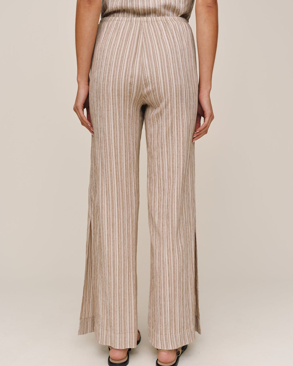 Bella Dahl Side Slit Beach Pant - Driftwood