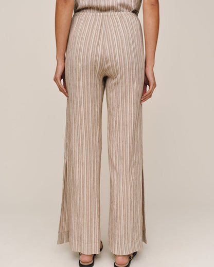 Bella Dahl Side Slit Beach Pant - Driftwood