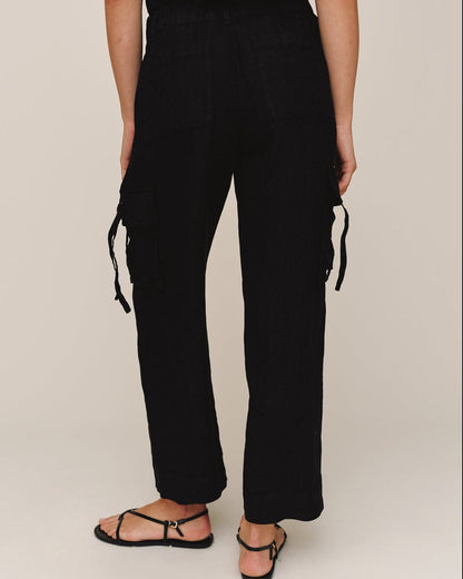 Bella Dahl Cargo Ties Pant - Black