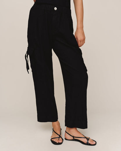 Bella Dahl Cargo Ties Pant - Black