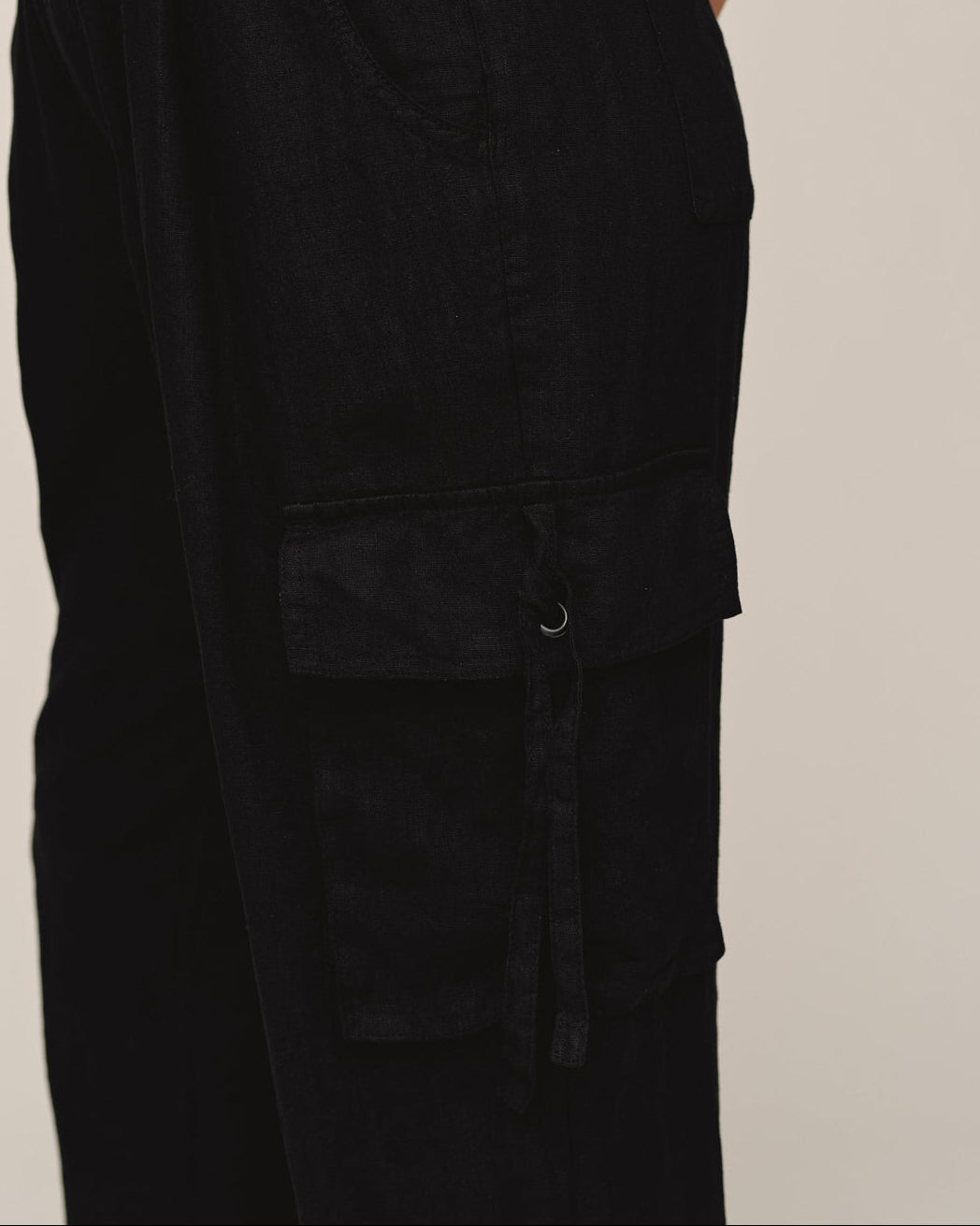 Bella Dahl Cargo Ties Pant - Black
