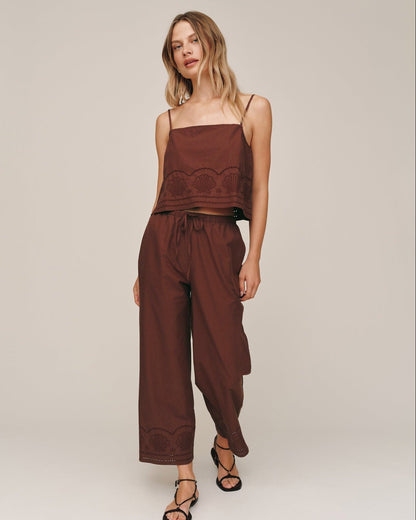 Bella Dahl Shell Beach Crop - Sea Glass Brown