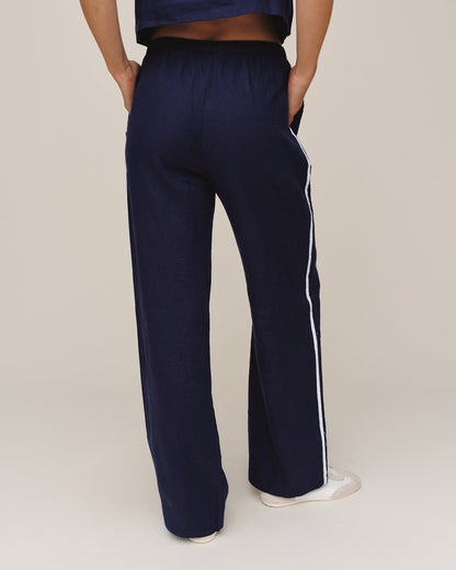 Bella Dahl Sport Stripe Pant - Nautical Night