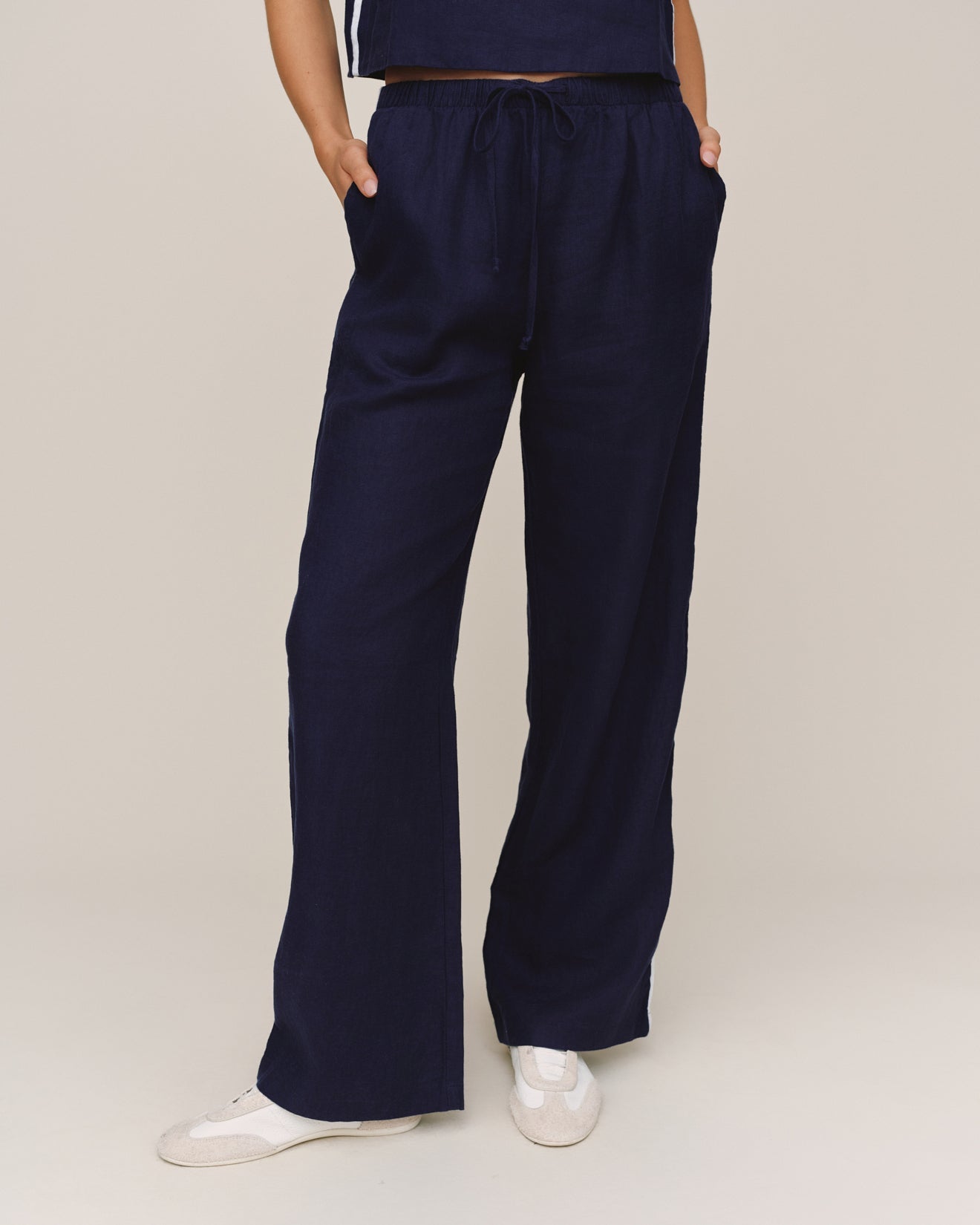 Bella Dahl Sport Stripe Pant - Nautical Night