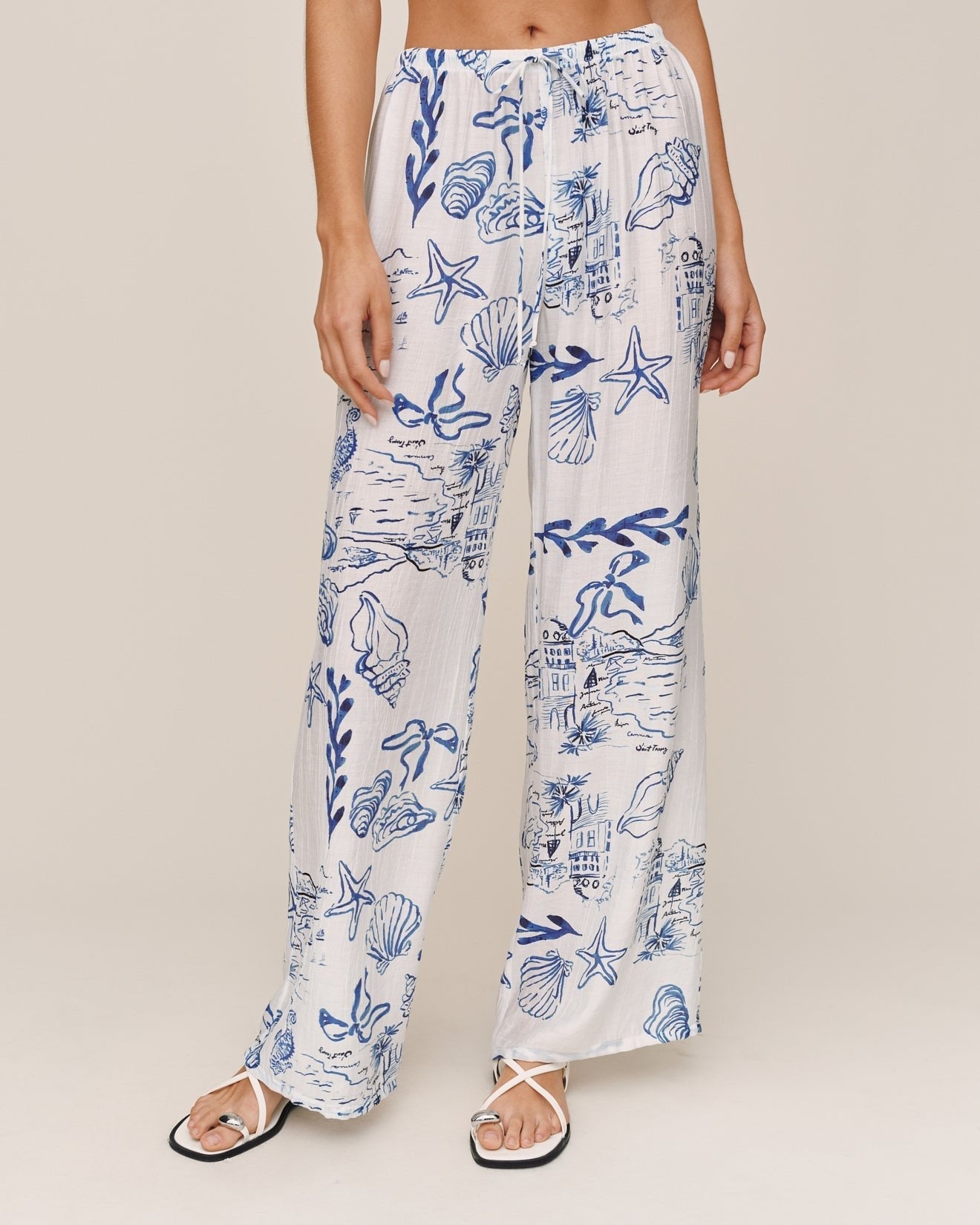 Bella Dahl Wide Leg Beach Pant - Riviera Print