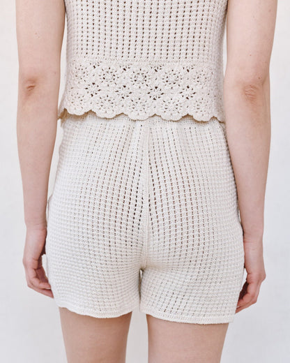 Bella Dahl Open Crochet Short - Flower Bloom