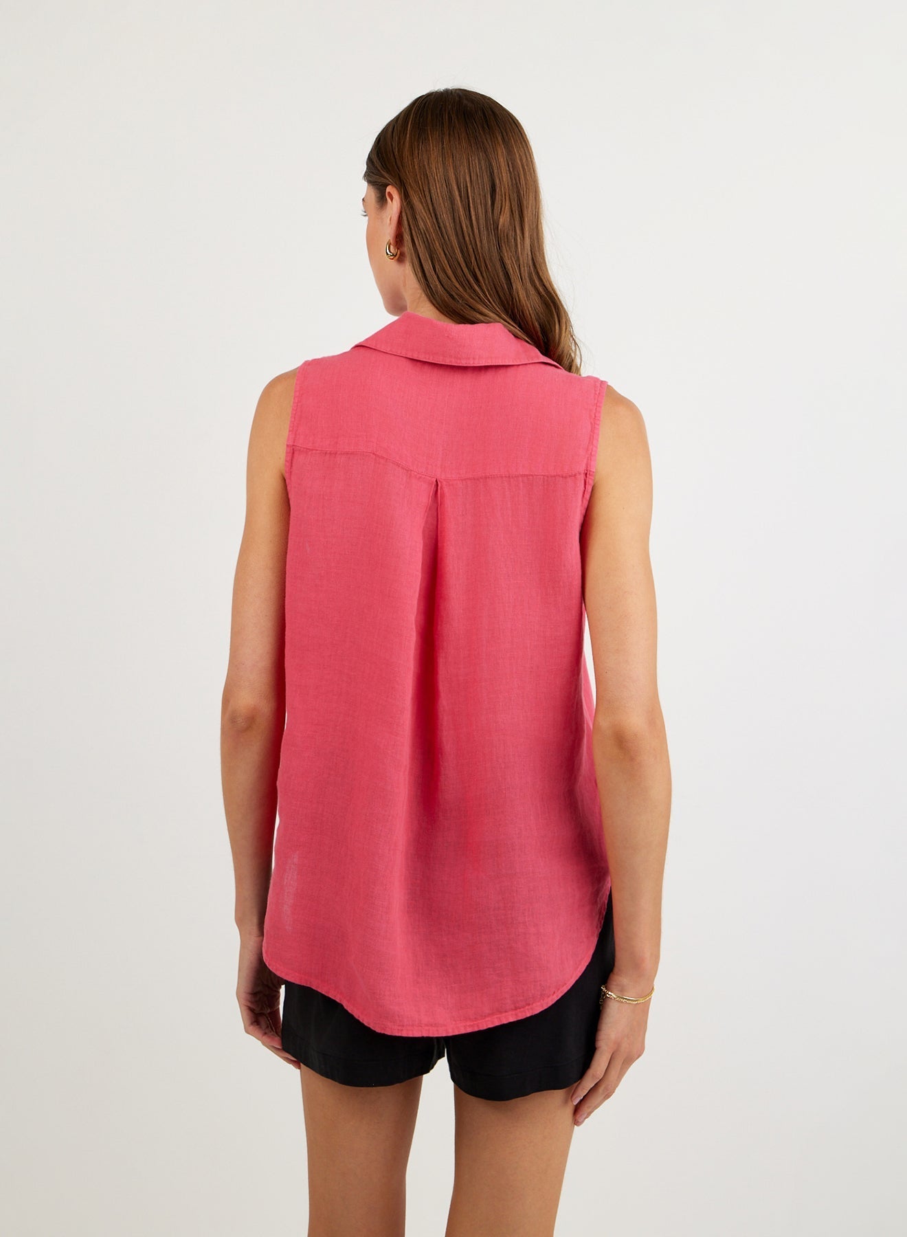 Bella Dahl Sleeveless Pullover - Spiced Hibiscus