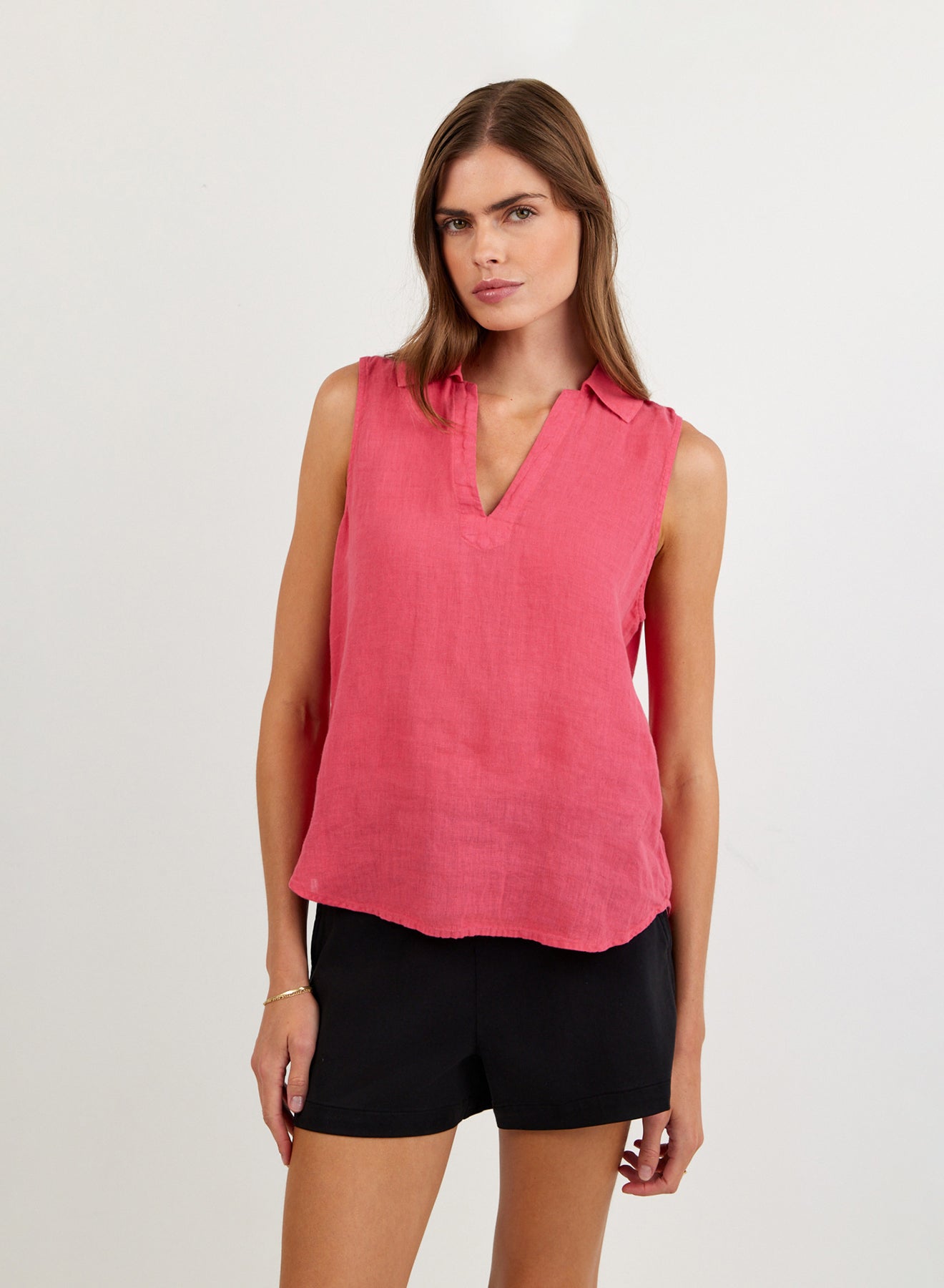 Bella Dahl Sleeveless Pullover - Spiced Hibiscus