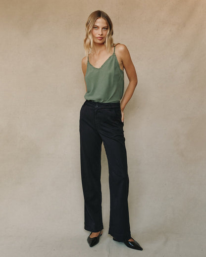 Bella Dahl Sydney Wide Leg Pants in Vintage Black - Bella Dahl