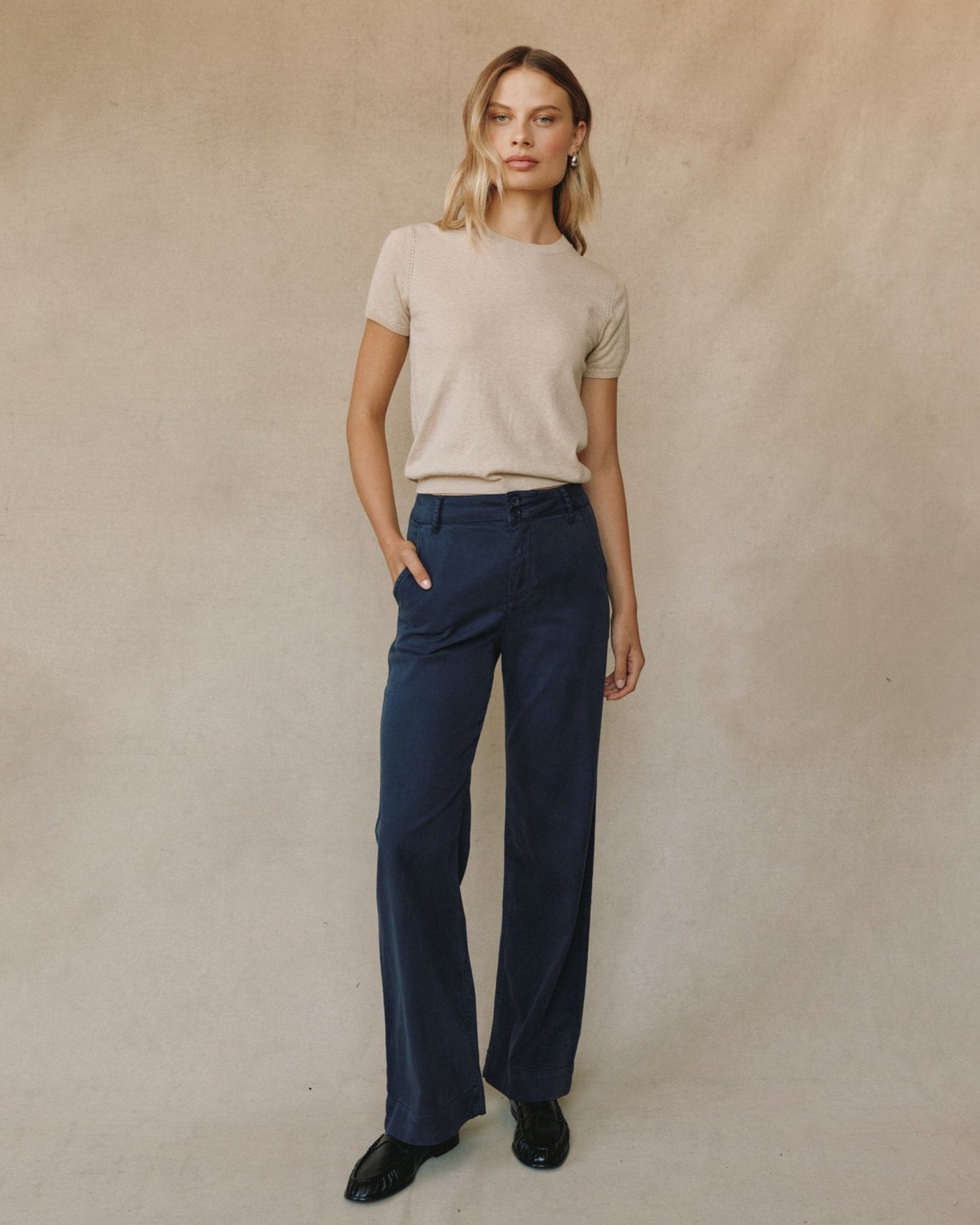 Bella Dahl Sydney Wide Leg Pant in Endless Sea - Bella Dahl
