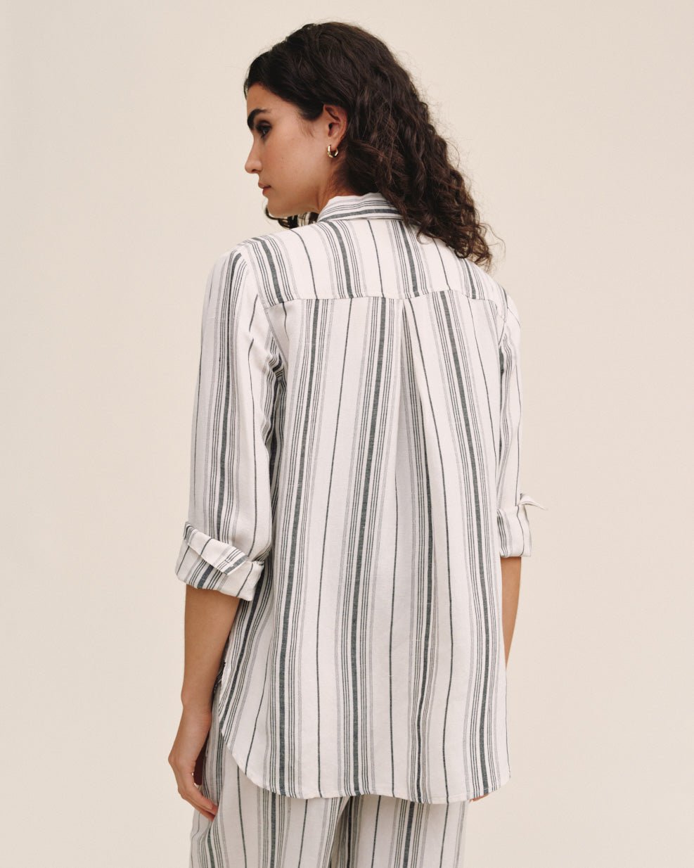 Bella Dahl Long Sleeve Classic Shirt - Boardwalk Stripe