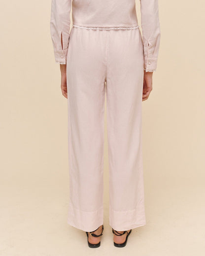 Bella Dahl Wide Hem Drawstring Pant - Ballet Pink