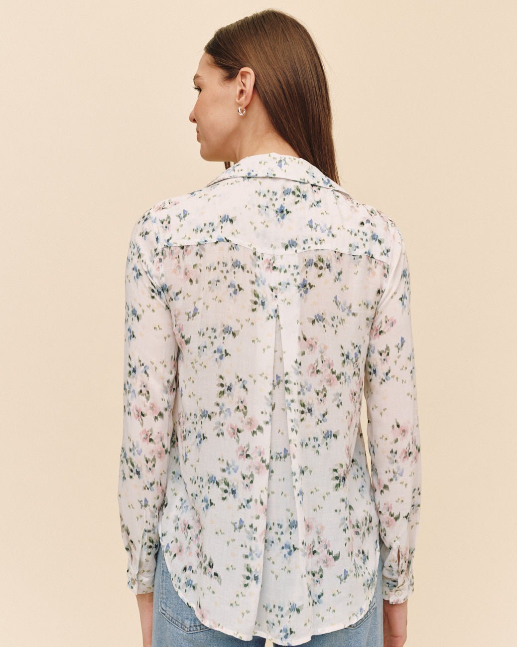 Bella Dahl Classic Button Down - Painted Petals Print